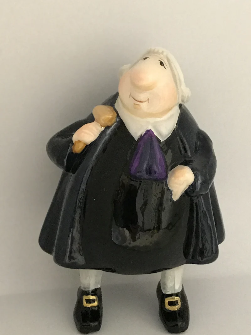 Richter in Robe, Advokat, Karikatur, KOMOZJA MOSTOWSKI