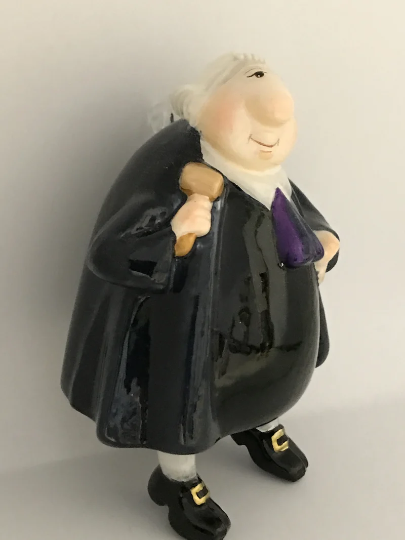 Richter in Robe, Advokat, Karikatur, KOMOZJA MOSTOWSKI