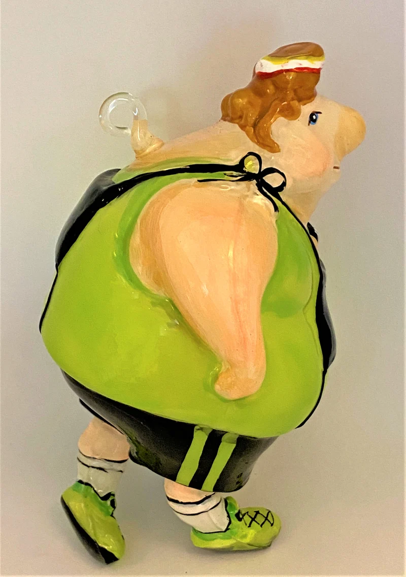 Marathon-Läufer, Jogger, Karikatur, KOMOZJA MOSTOWSKI