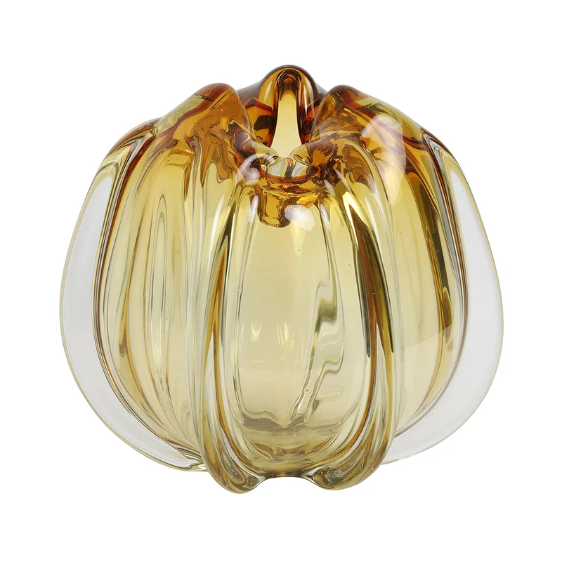 Vase MURELA Glas in Bernstein Ø24,5x22 cm