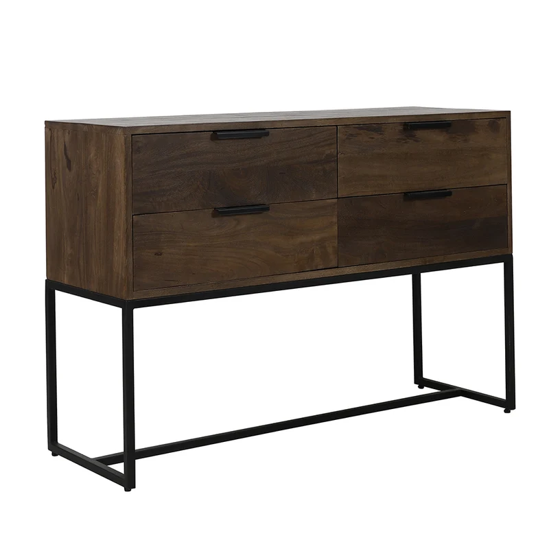 Kommode MEAVE Holz dunkel braun