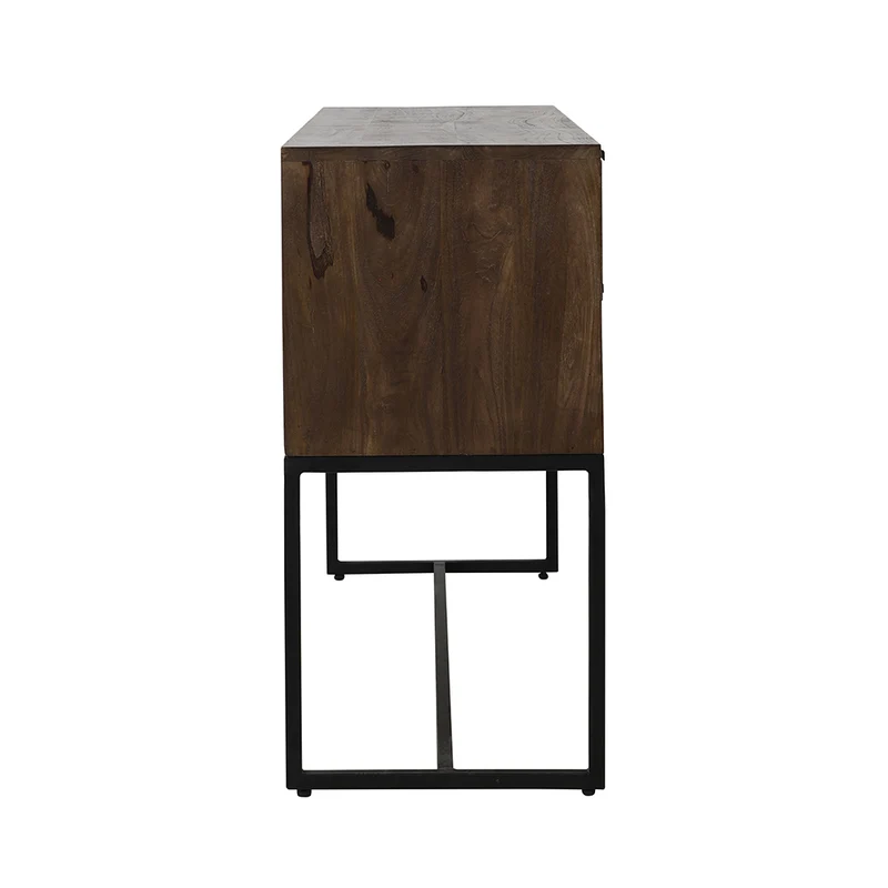 Kommode MEAVE Holz dunkel braun