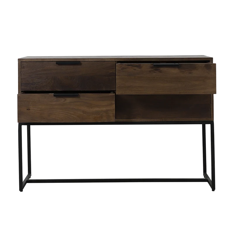 Kommode MEAVE Holz dunkel braun