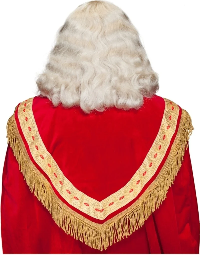 Weihnachtsmann-Kostüm-Set, weiß, 3-teilig