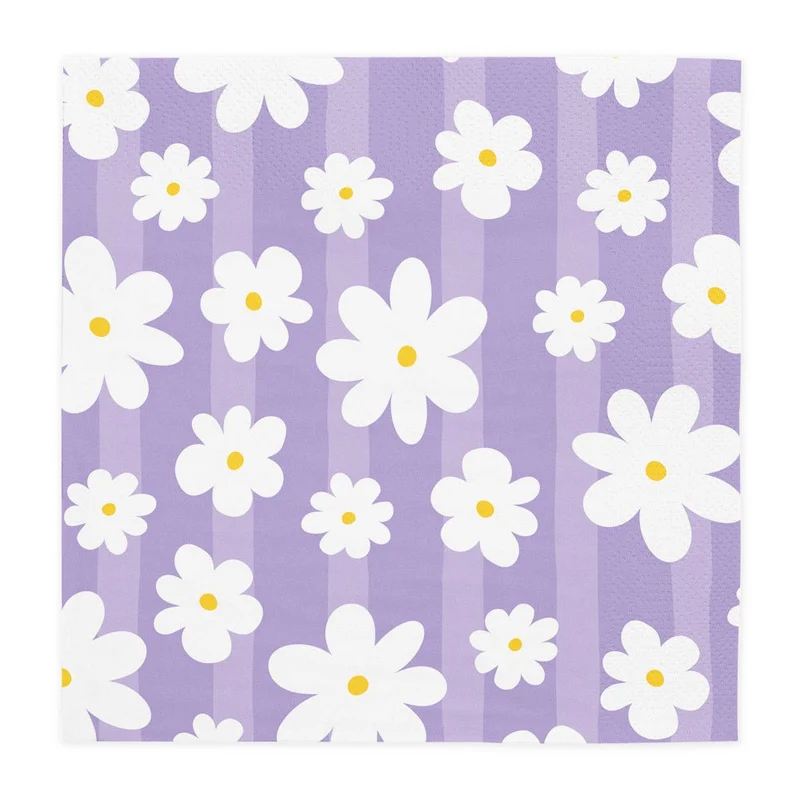 Bunte Servietten Gänseblümchen 3Layer 33cm 20Stück