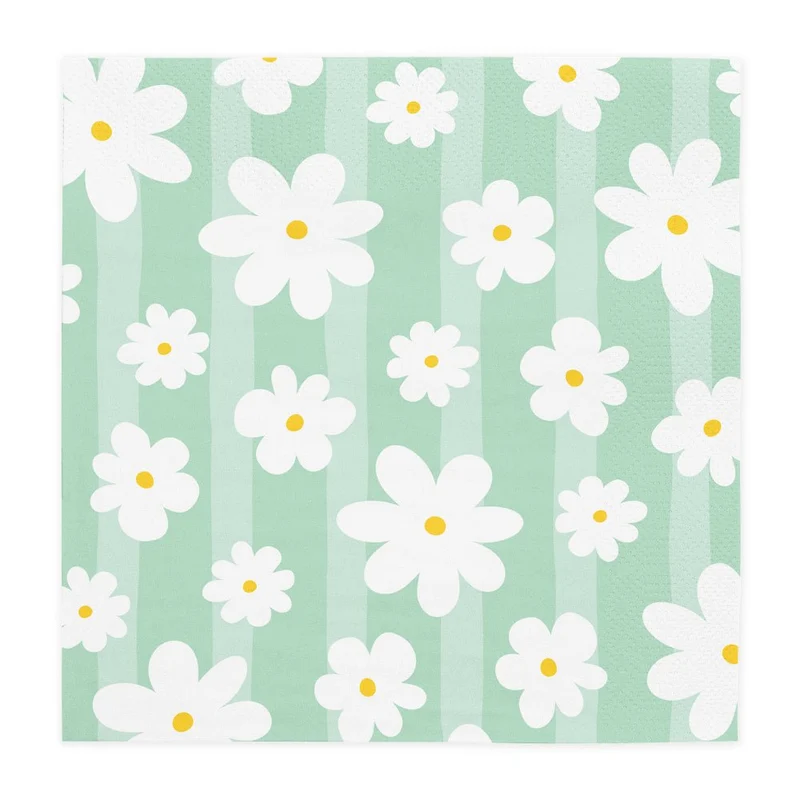Bunte Servietten Gänseblümchen 3Layer 33cm 20Stück