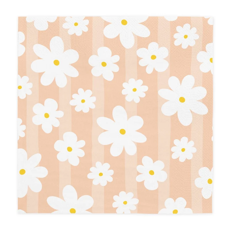 Bunte Servietten Gänseblümchen 3Layer 33cm 20Stück