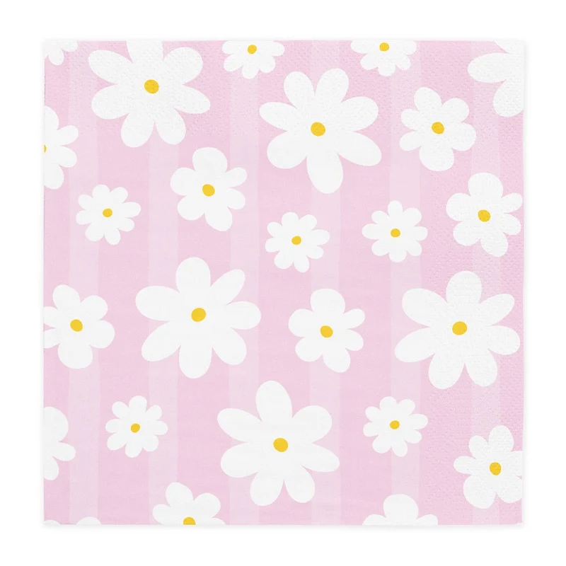 Bunte Servietten Gänseblümchen 3Layer 33cm 20Stück