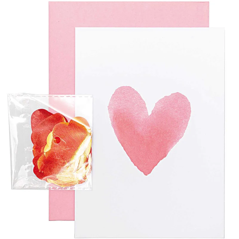 DIY Karte Herz Aquarell