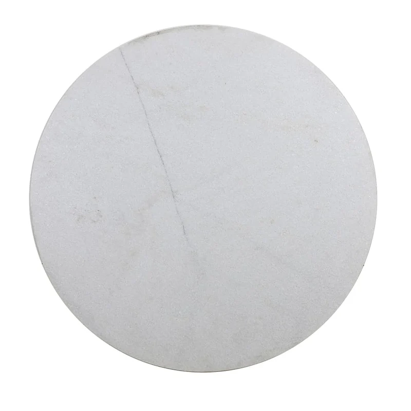 Esstisch TOMOCHI Marmor weiß schwarz Ø120x78 cm