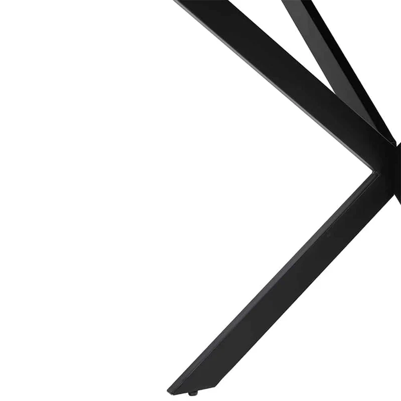 Esstisch TOMOCHI Marmor schwarz+schwarz Ø120x78 cm
