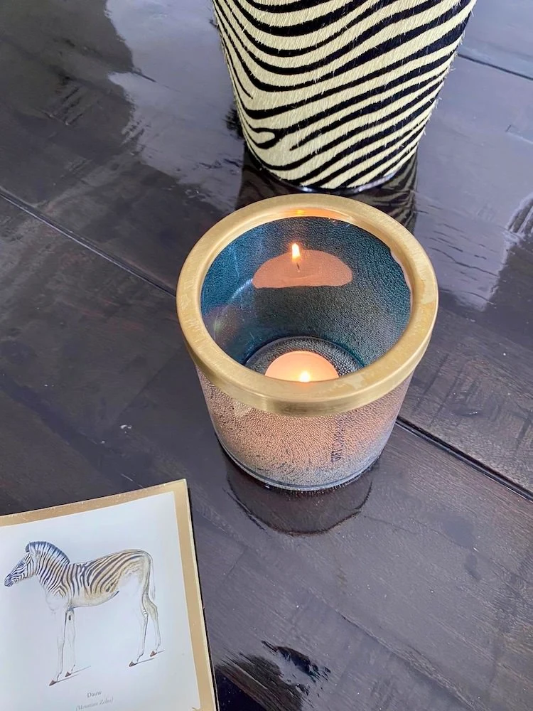 Dekoschale Glasteller LOVE PLATES ZEBRA ø10 cm