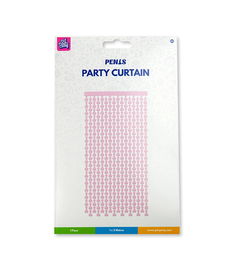 Penis Türvorhang Rosa 1m