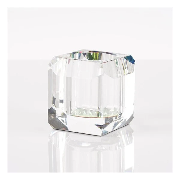 Kristallglas-Windlicht DIOPTRICS regenbogen, transparent ø8 cm