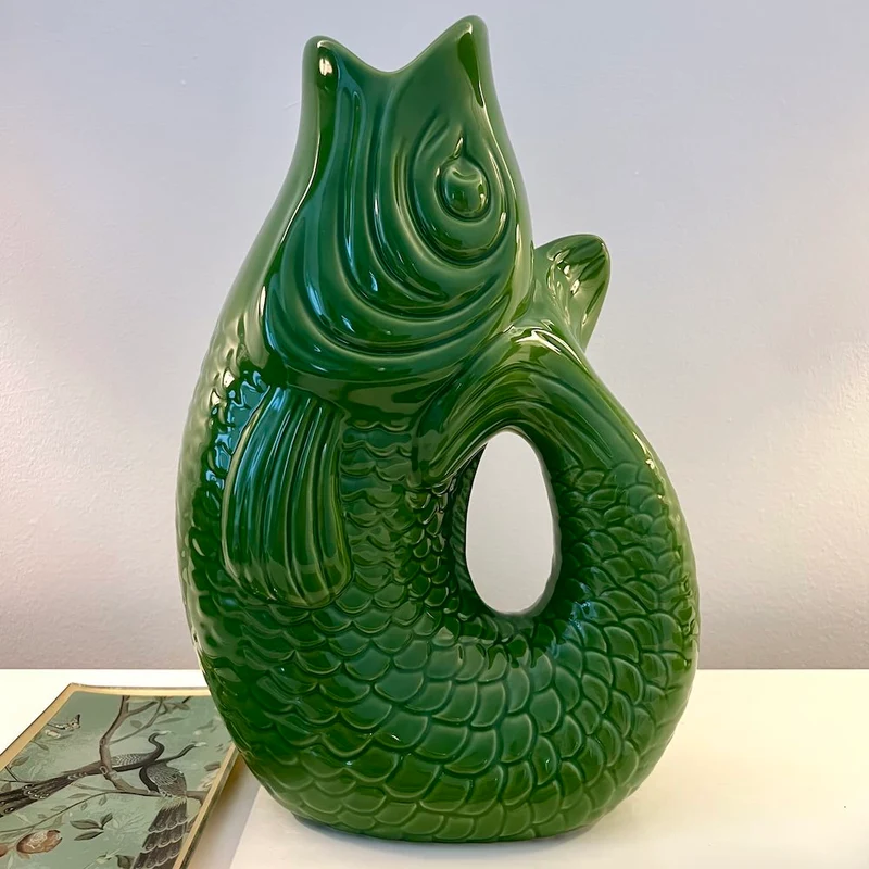 Vase MONSIEUR CARAFON Fisch green bay 2,7l - 21x31x12cm