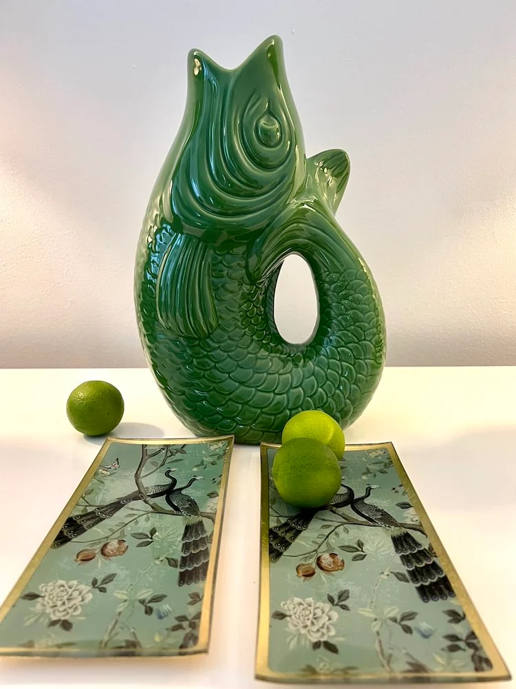 Vase MONSIEUR CARAFON Fisch green bay 2,7l - 21x31x12cm