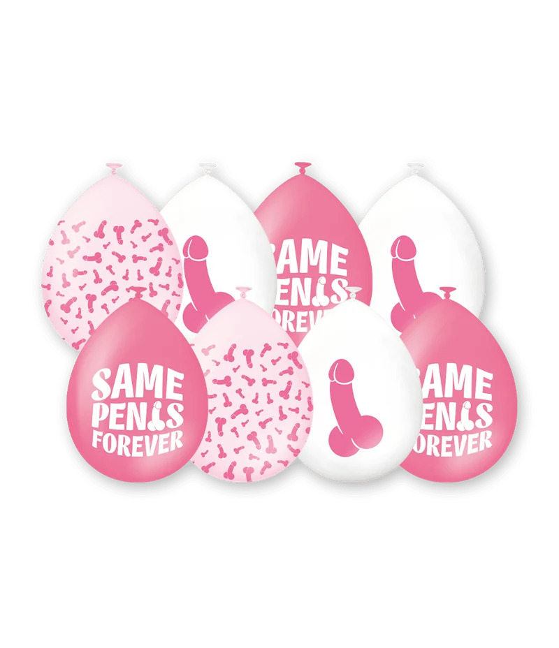 Bachelorette Party Ballons Same Penis Forever 30cm 8pcs