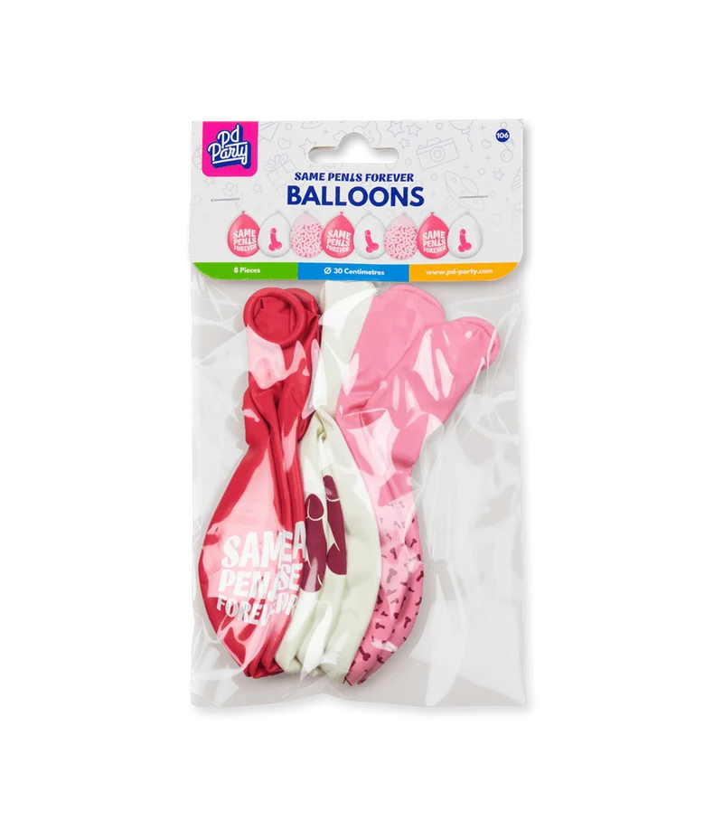 Bachelorette Party Ballons Same Penis Forever 30cm 8pcs