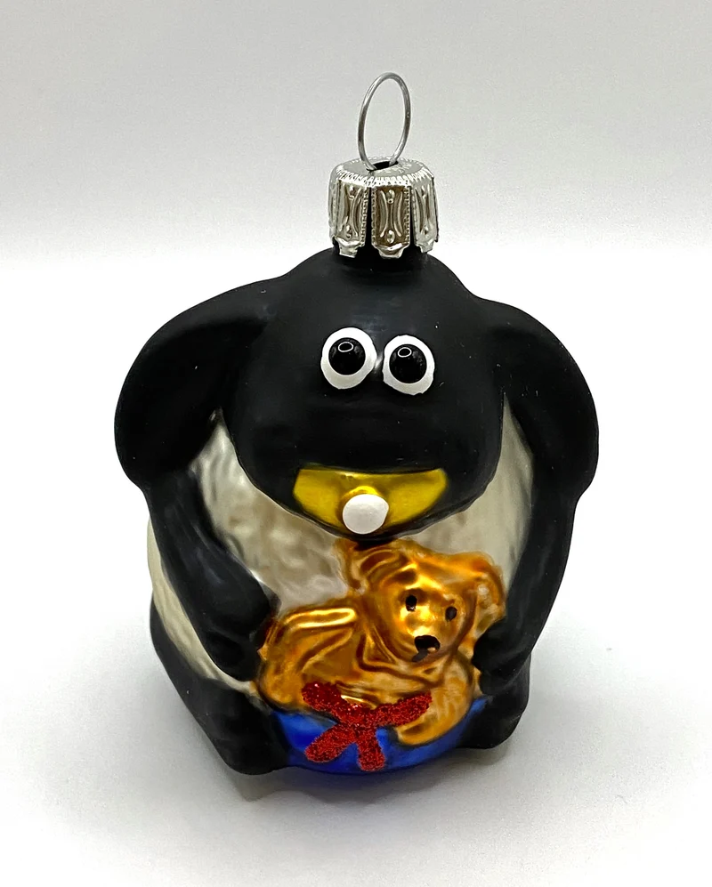 Timmy mit Geschenk, Shaun das Schaf