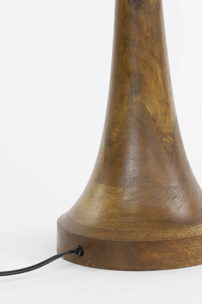 Tischlampe JOVANY Holz Öl braun 80 cm