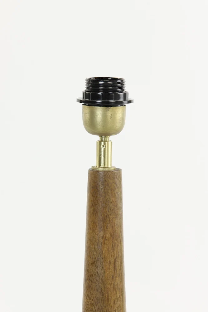 Tischlampe JOVANY Holz Öl braun 80 cm