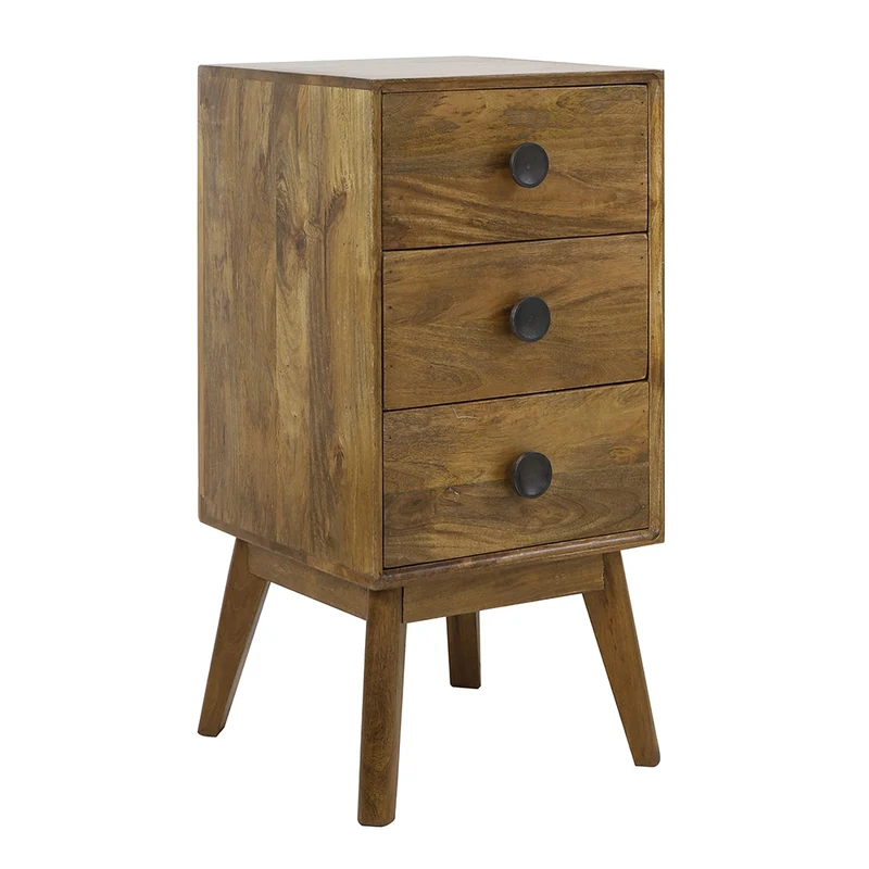 Nachtkommode ESPITA Holz Öl braun
