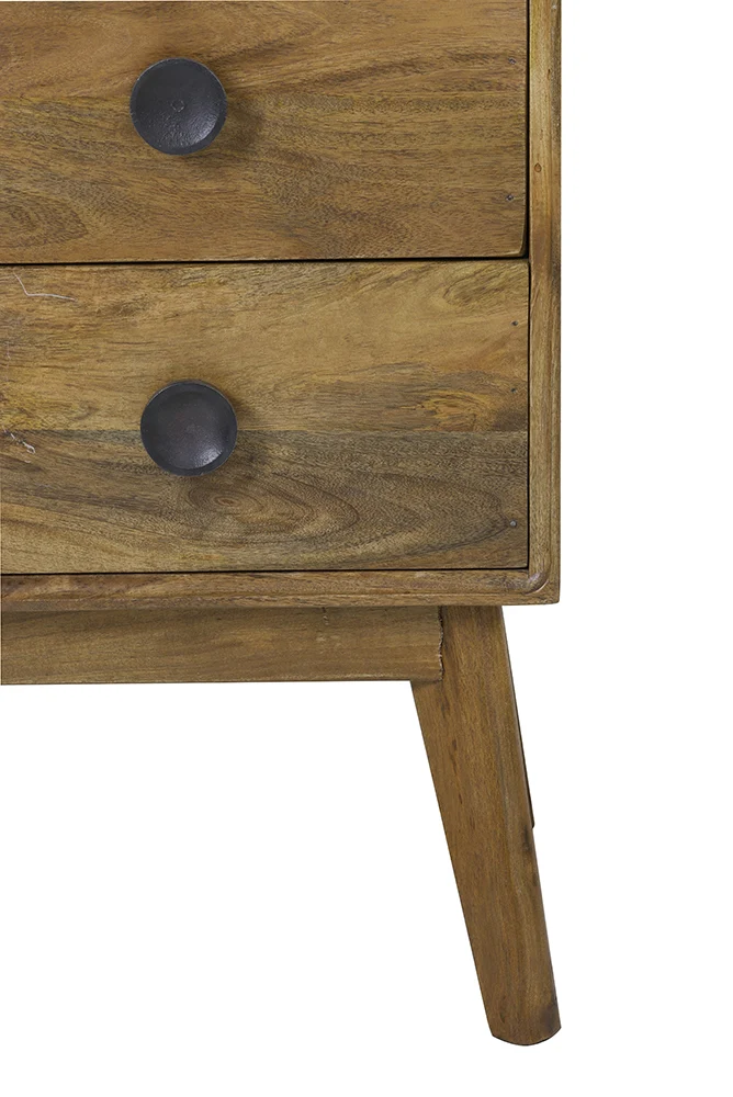 Nachtkommode ESPITA Holz Öl braun