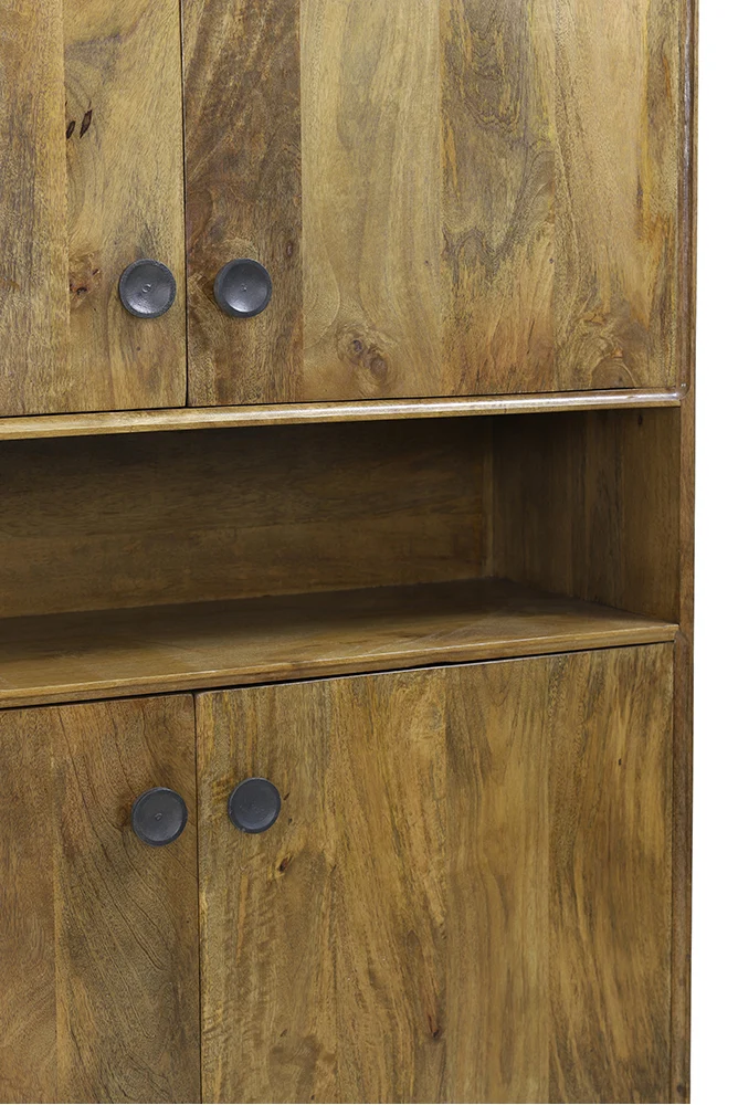 Schrank ESPITA Holz Öl braun