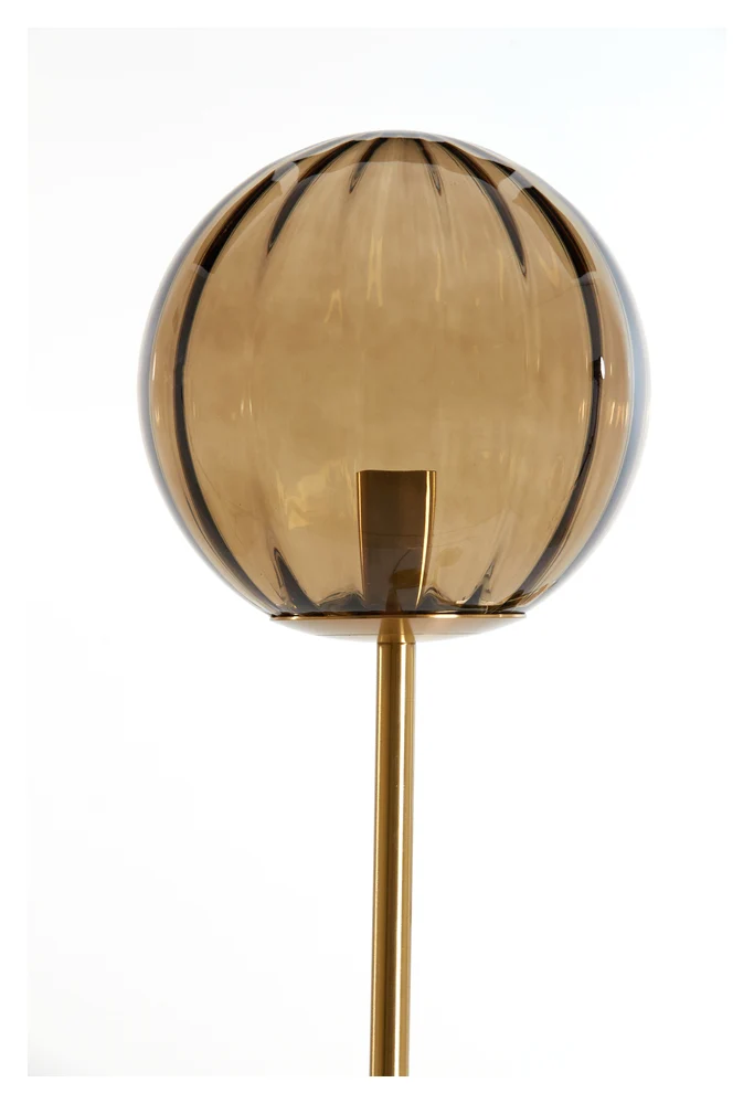 Stehleuchte MAGDALA 3 Leuchten, braun-gold, 38x20x162cm