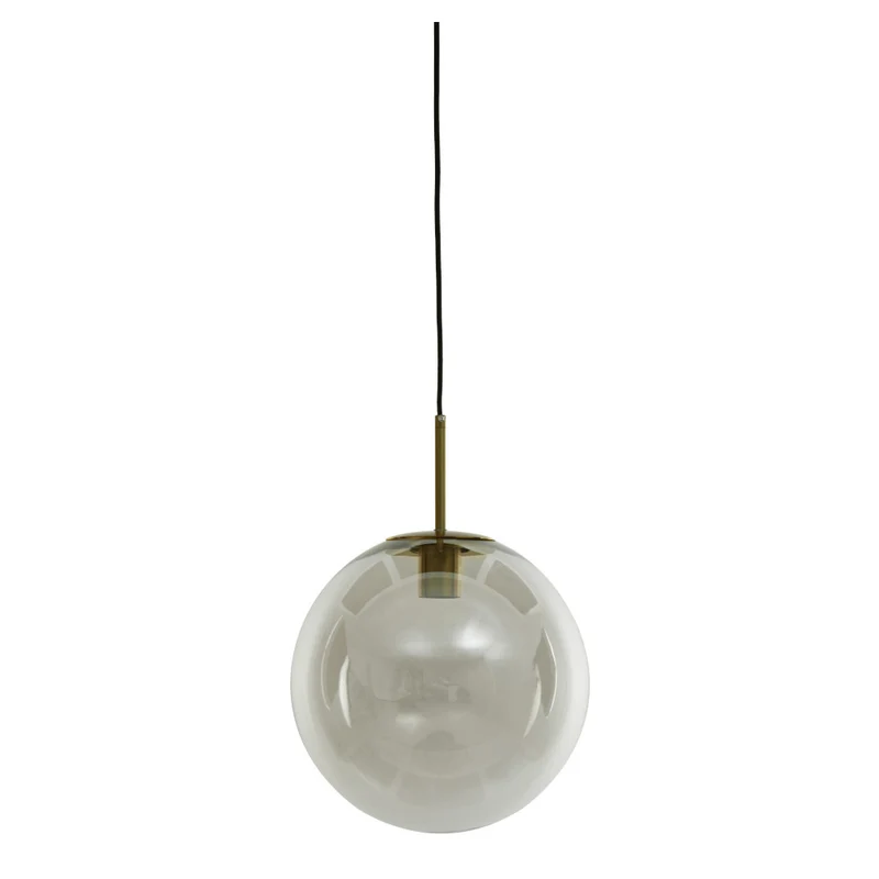 Hängeleuchte MEDINA antik bronze- klar Ø30cm Glas