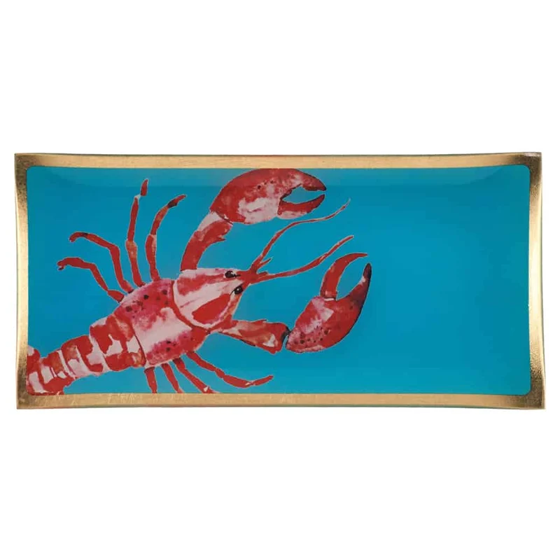 Dekoschale Glasteller LOVE PLATES Cote D´Azur, HUMMER