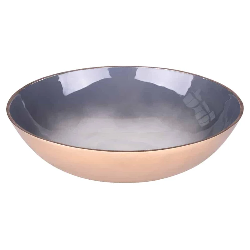 Dekoschale FADE silber-grau Ø39x11cm