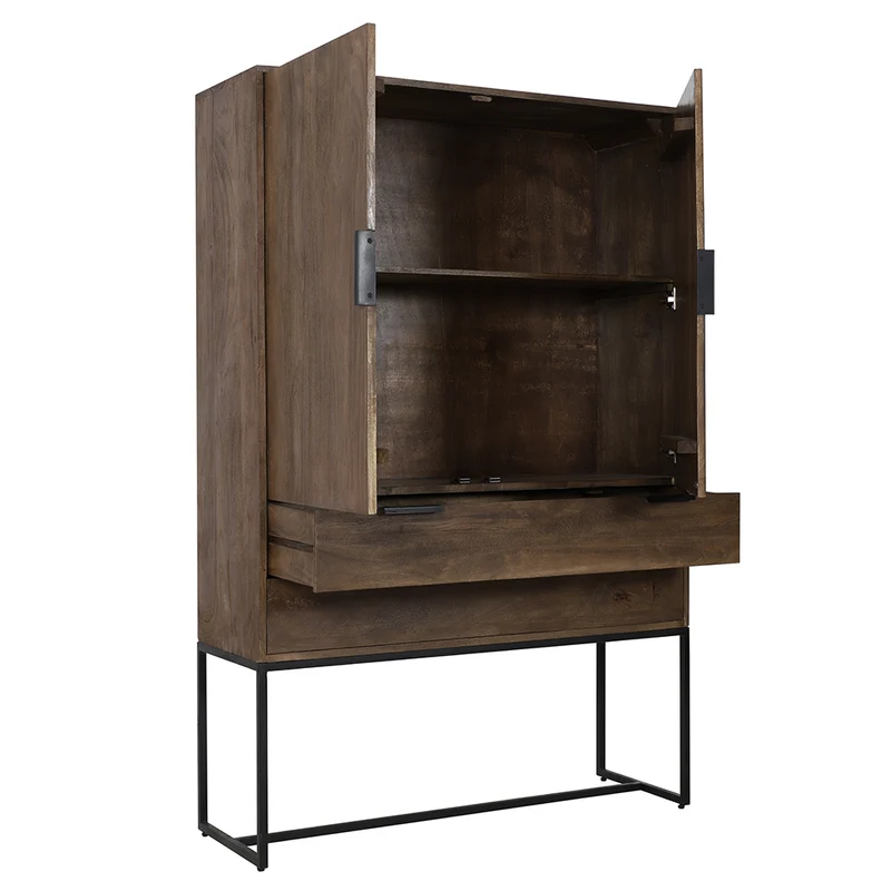 Schrank MEAVE Holz dunkel braun