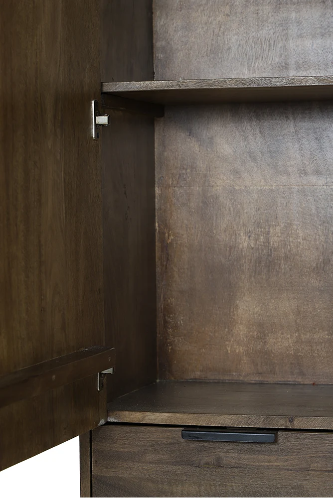 Schrank MEAVE Holz dunkel braun
