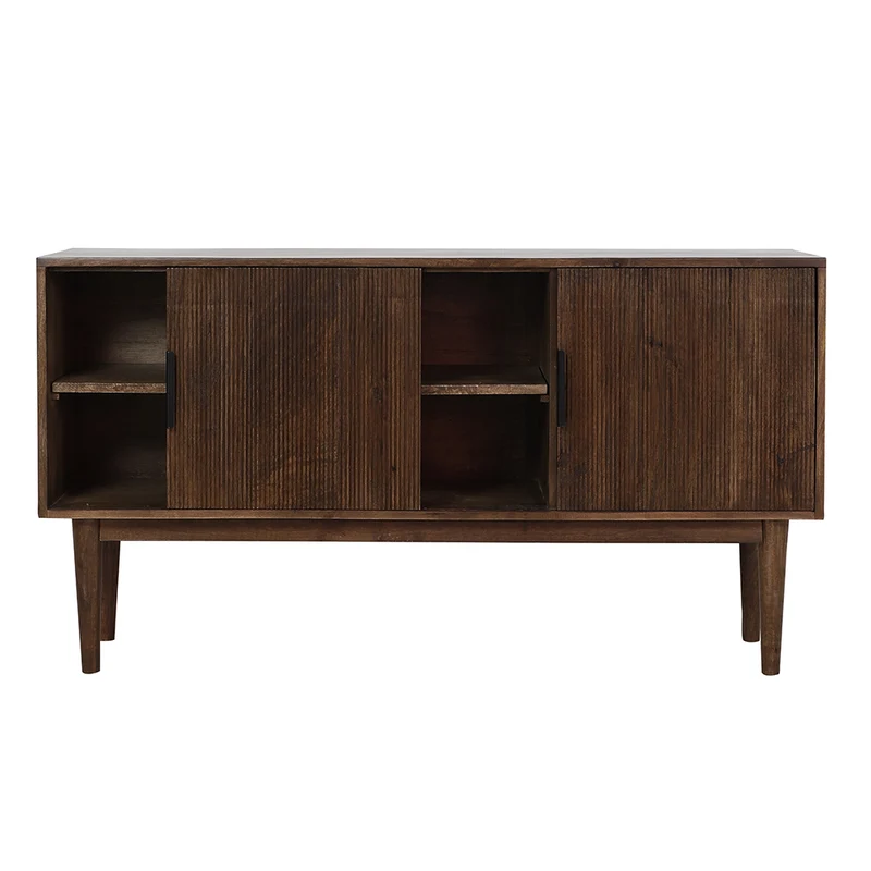 Kommode BITIKA Holz dunkel braun