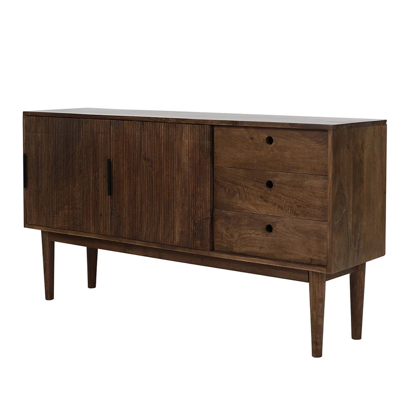Kommode BITIKA Holz dunkel braun