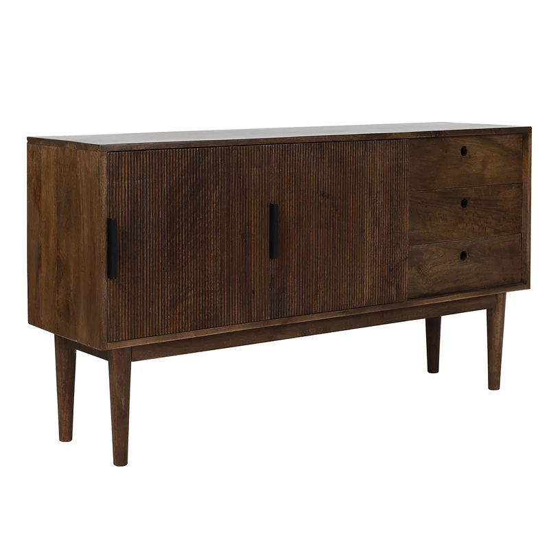 Kommode BITIKA Holz dunkel braun
