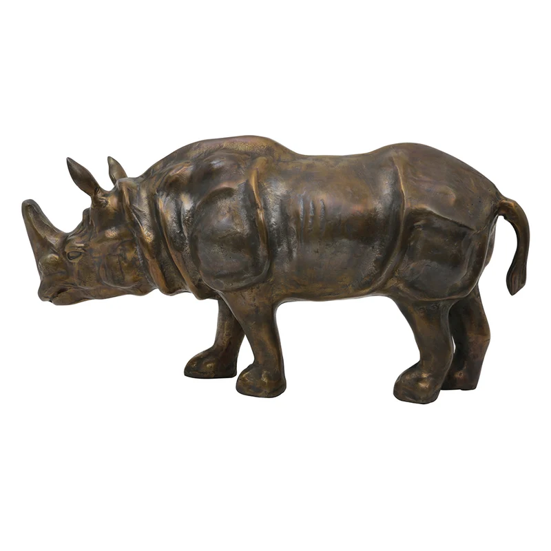Deko-Figur RHINO in antik bronze