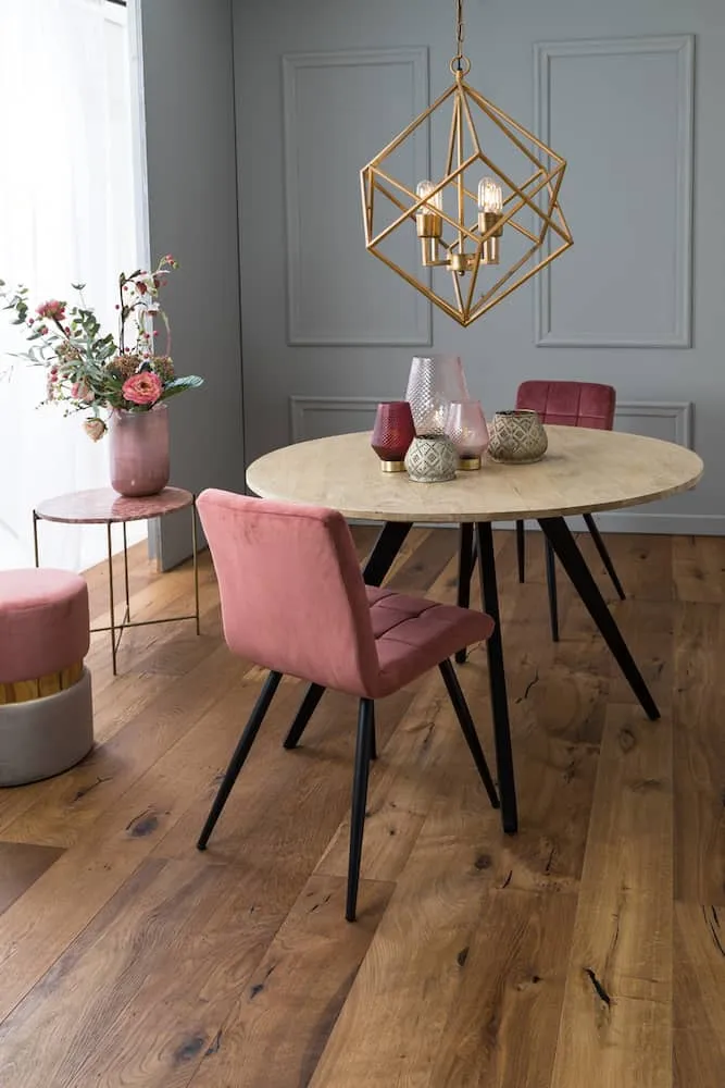 Esstisch MAGNIFERA Mango Holz - schwarz Ø120x78 cm