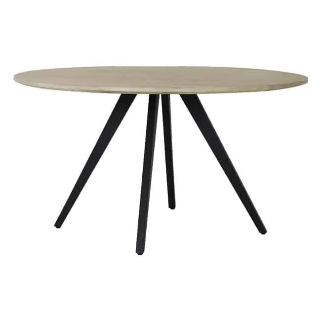 Esstisch MAGNIFERA Mango Holz - schwarz Ø140x78 cm