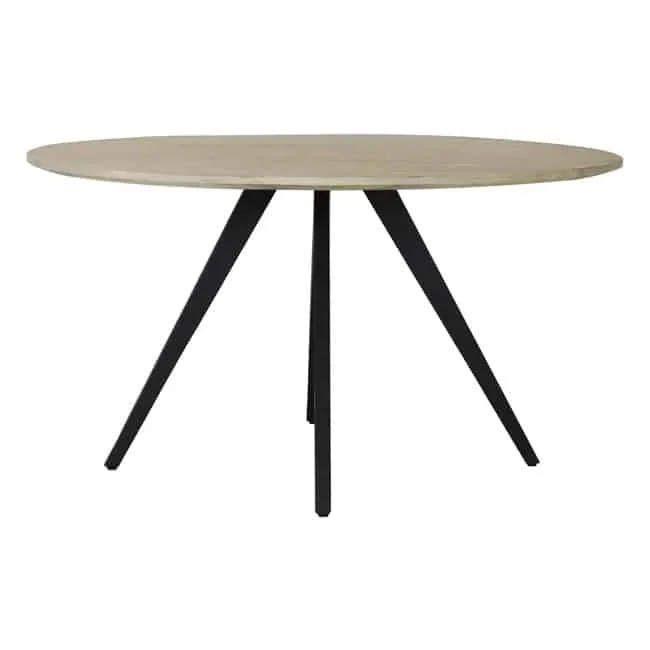 Esstisch MAGNIFERA Mango Holz - schwarz Ø140x78 cm