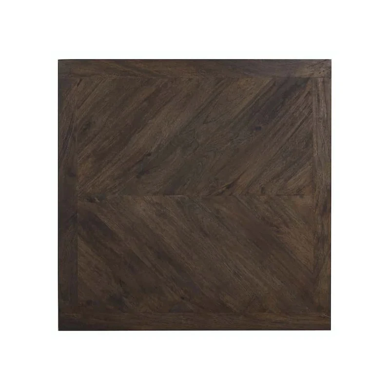 Esstisch CHISA Holz braun-schwarz 80x80x78 cm