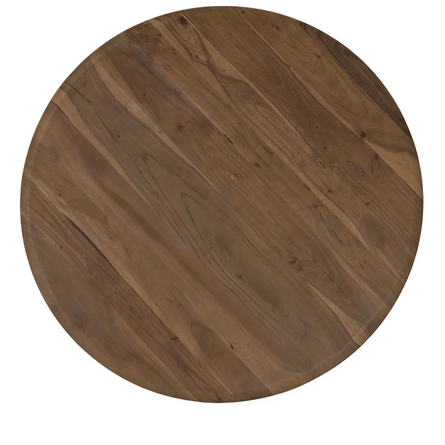 Esstisch MIMOSO Akazien Holz - schwarz Ø120x78 cm