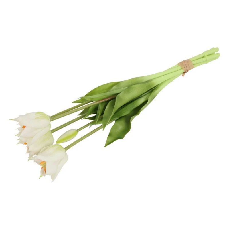 Tulpen künstlich weiß