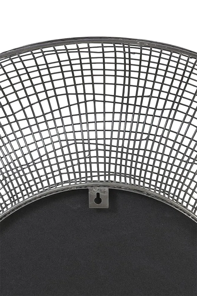 Spiegel SAMAT mattschwarz ø78x12 cm