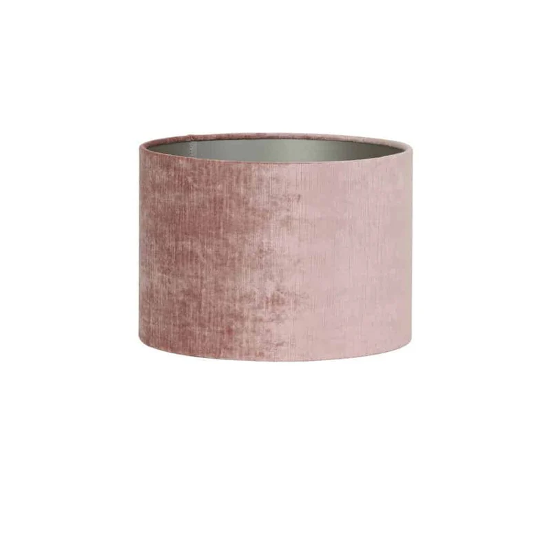 Tischlampe STRADO Bronze alt Rosa Samt 80 cm