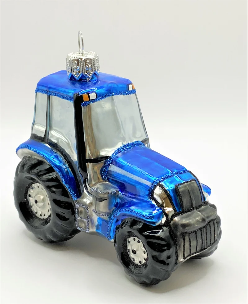 Blauer Traktor