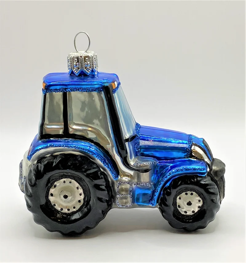 Blauer Traktor