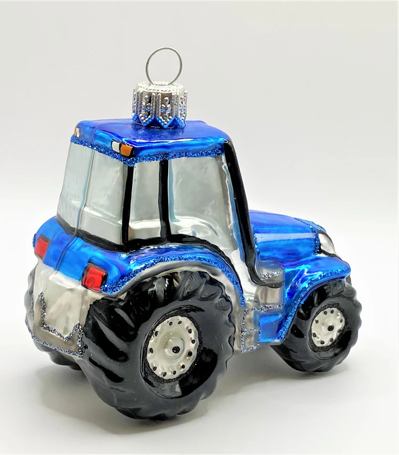 Blauer Traktor