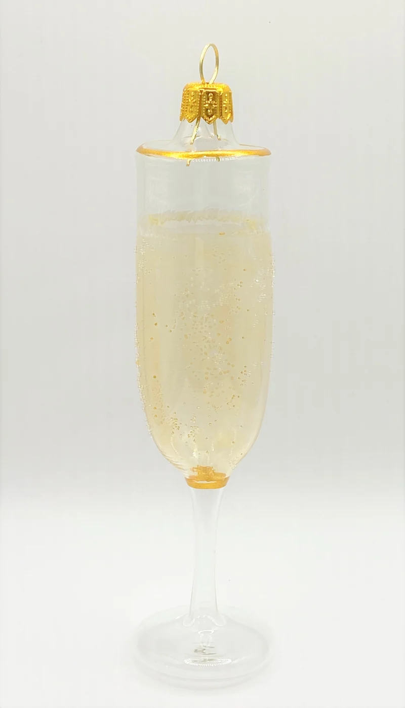 Prickelndes Glas Champagner